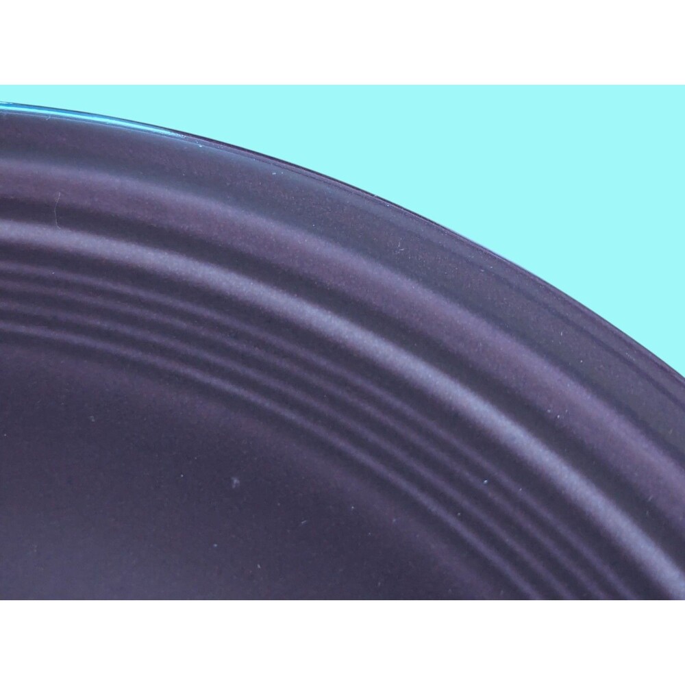 Vintage Porcelain Plate Purple 10.5 Inch Replacement Textured Rim Mid Century - Picture 2 of 4